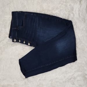 Mauries High-Rise Button Fly Jeans